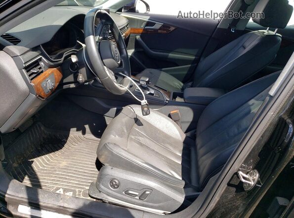 WAUENAF4XJN016473 2018 AUDI A4 Black Front interior view