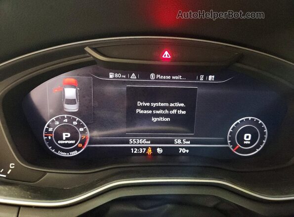 WAUENAF4XKA029247 2019 AUDI A4 White Սարքավորումների վահանակի տեսք