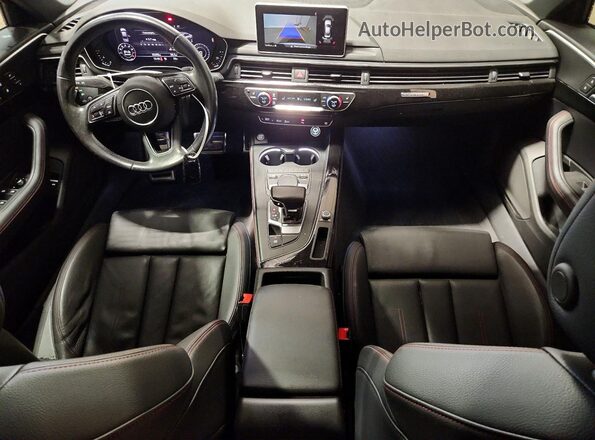 WAUENAF4XKA029247 2019 AUDI A4 White Առջևի վահանակի տեսք