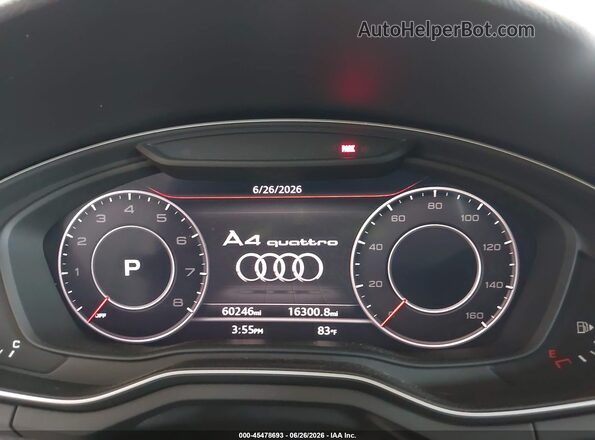 WAUENAF4XKA049191 2019 AUDI A4 White Вид задніх сидінь