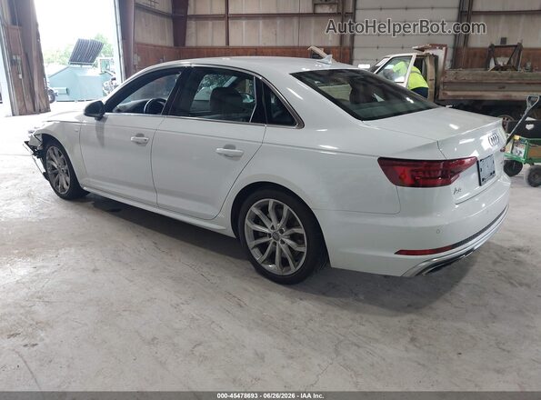 WAUENAF4XKA049191 2019 AUDI A4 White Задня ліва чверть