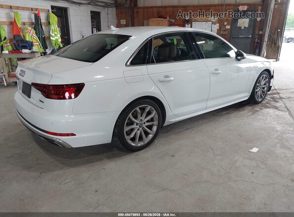 WAUENAF4XKA049191 2019 AUDI A4 White Задня права чверть