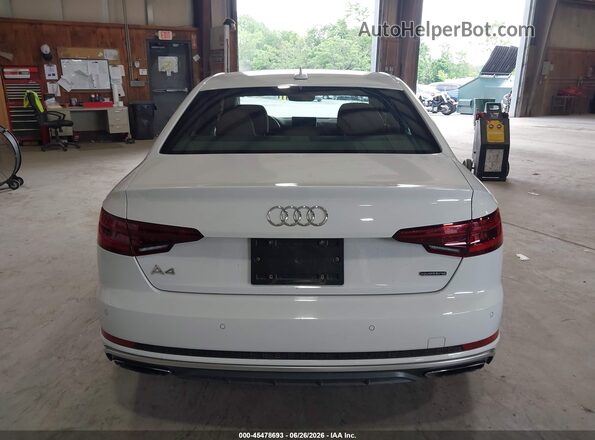WAUENAF4XKA049191 2019 AUDI A4 White 