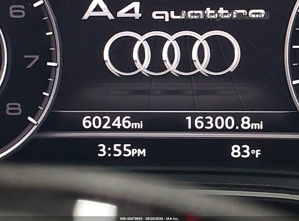 WAUENAF4XKA049191 2019 AUDI A4 White 