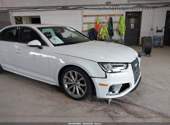 WAUENAF4XKA049191 2019 AUDI A4 White 