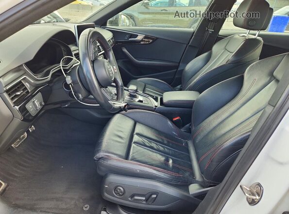 WAUENAF4XKA065116 2019 AUDI A4 White Widok wnętrza z przodu