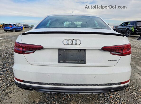 WAUENAF4XKA065116 2019 AUDI A4 White Widok z tyłu