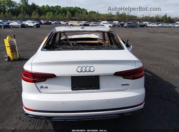 WAUENAF4XKA113892 2019 AUDI A4 White 