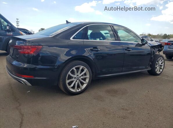 WAUENAF4XKN005362 2019 AUDI A4 Black Задня права чверть