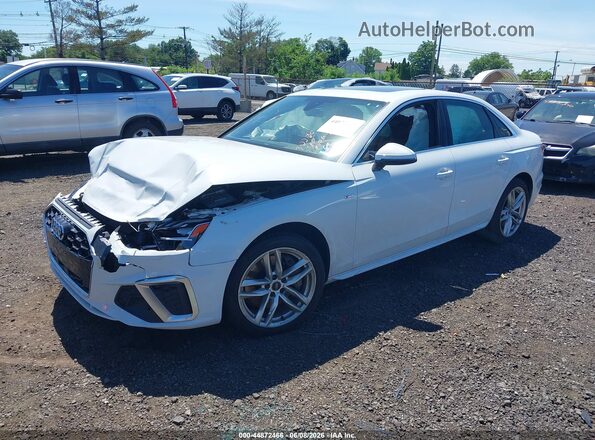 WAUENAF4XLN007744 2020 AUDI A4 White Vista tres cuartos delantera izquierda
