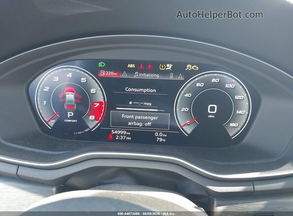 WAUENAF4XLN007744 2020 AUDI A4 White Vista de los asientos traseros