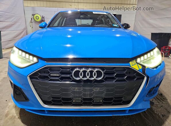 WAUENAF4XLN009395 2020 AUDI A4 Blue Դիմացի տեսք