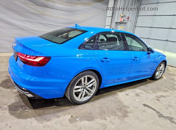 WAUENAF4XLN009395 2020 AUDI A4 Blue Հետևի աջ