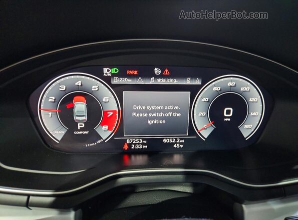 WAUENAF4XLN009395 2020 AUDI A4 Blue Սարքավորումների վահանակի տեսք