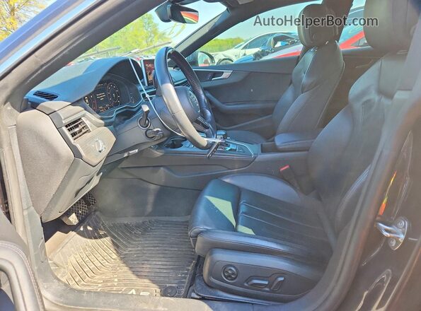 WAUENCF50KA025048 2019 AUDI A5 Black Front interior view