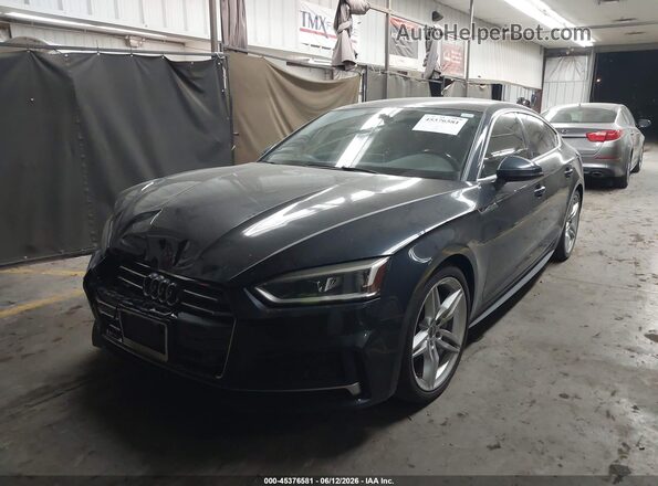 WAUENCF52JA084939 2018 AUDI A5 Dark Blue Առջևի ձախ երեք քառորդ տեսարան