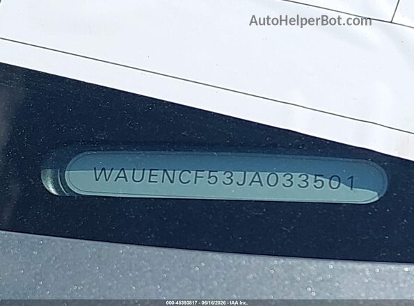 WAUENCF53JA033501 2018 AUDI A5 Silver 