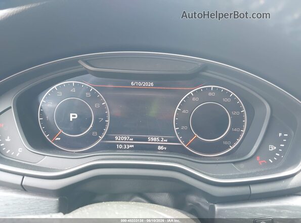 WAUENCF54JA034849 2018 AUDI A5 Black Widok tylnych siedzeń