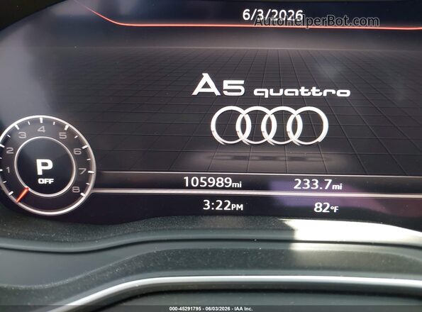 WAUENCF57JA099825 2018 AUDI A5 Dark Blue 