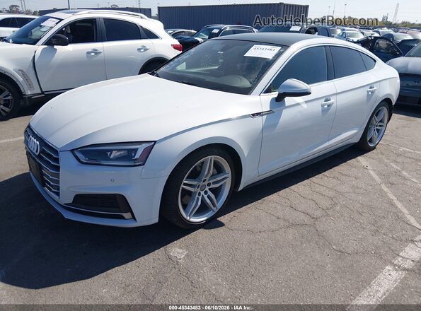 WAUENCF57JA111469 2018 AUDI A5 White წინა მარცხენა ხედი სამი მეოთხედიდან