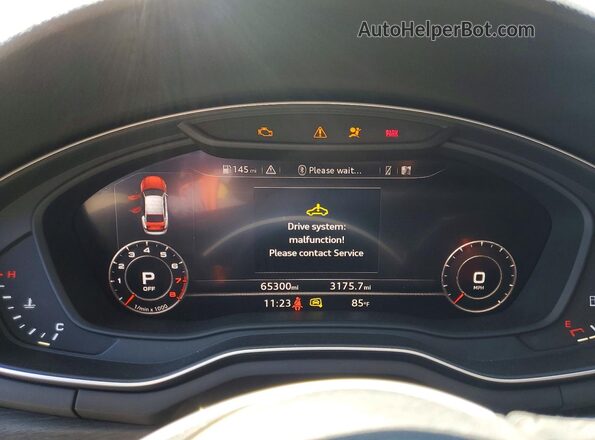 WAUENCF58JA108998 2018 AUDI A5 Black Սարքավորումների վահանակի տեսք