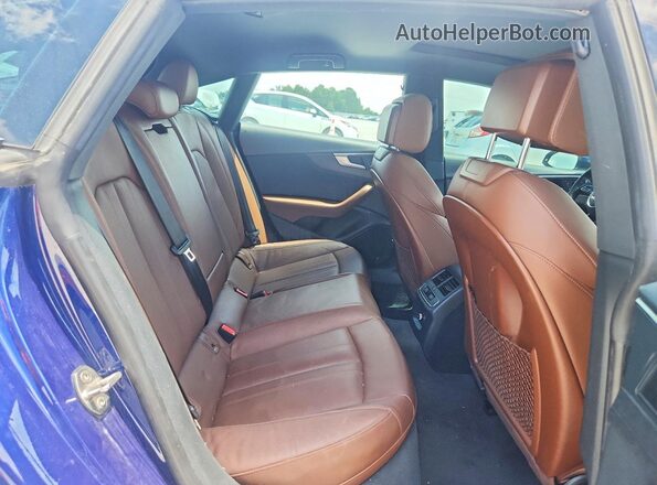 WAUENCF58JA117216 2018 AUDI A5 Blue Widok tylnych siedzeń