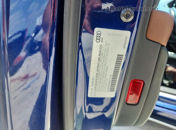 WAUENCF58JA117216 2018 AUDI A5 Blue Widok komory silnika