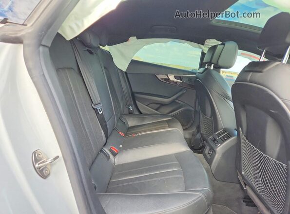 WAUENCF59JA058015 2018 AUDI A5 White უკანა სავარძლების ხედი