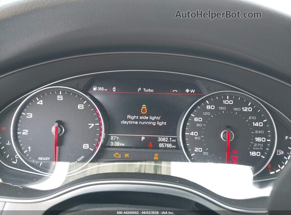WAUF2AFC3HN030682 2017 AUDI A6 White Вид задніх сидінь
