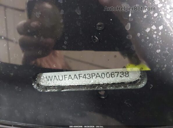 WAUFAAF43PA006738 2023 AUDI A4 Black Вид підкапотного простору