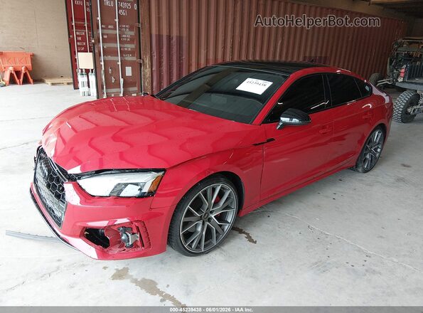 WAUFACF55SA013879 2025 AUDI OTHER Red წინა მარცხენა ხედი სამი მეოთხედიდან