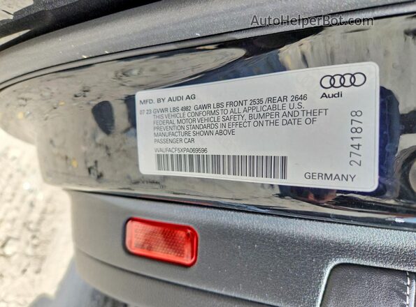 WAUFACF5XPA069596 2023 AUDI A5 Black Widok komory silnika