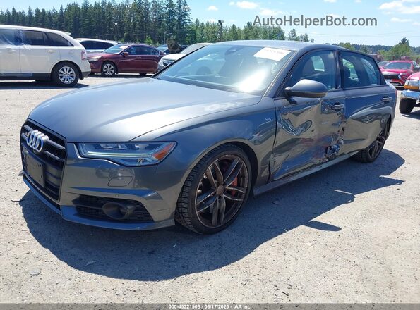 WAUFFAFCXHN069239 2017 AUDI S6 Gray Передня ліва чверть