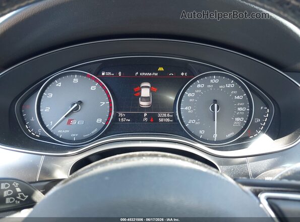 WAUFFAFCXHN069239 2017 AUDI S6 Gray Вид задніх сидінь