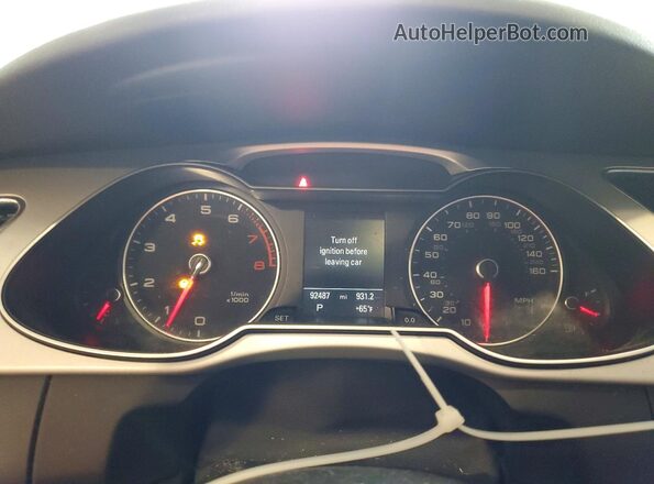 WAUFFAFL0GN008190 2016 AUDI A4 Black Սարքավորումների վահանակի տեսք