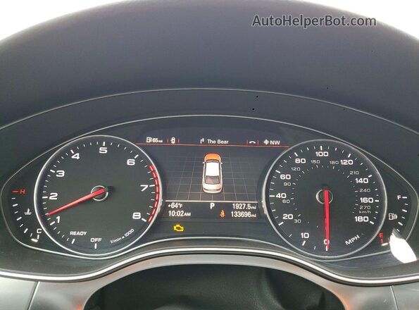 WAUFGAFC0GN006579 2016 AUDI A6 Black Սարքավորումների վահանակի տեսք