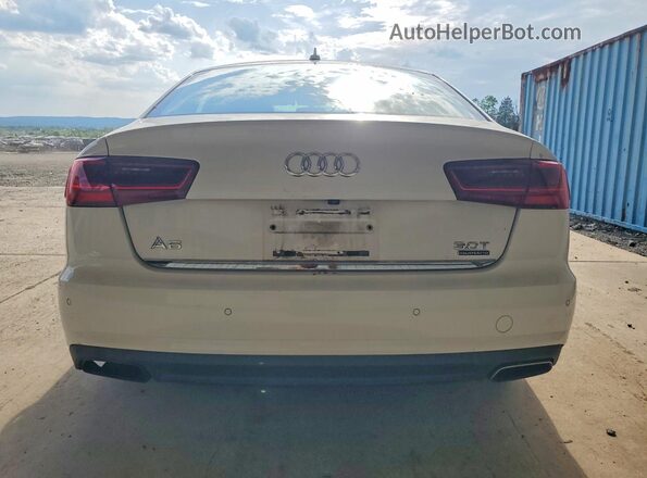 WAUFGAFC8GN009567 2016 AUDI A6 White Հետևի տեսք