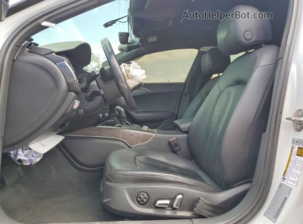 WAUG3AFC0JN007240 2018 AUDI A6 White წინა სალონის ხედი