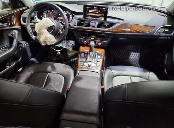 WAUG3AFC1JN002449 2018 AUDI A6 Black Առջևի վահանակի տեսք