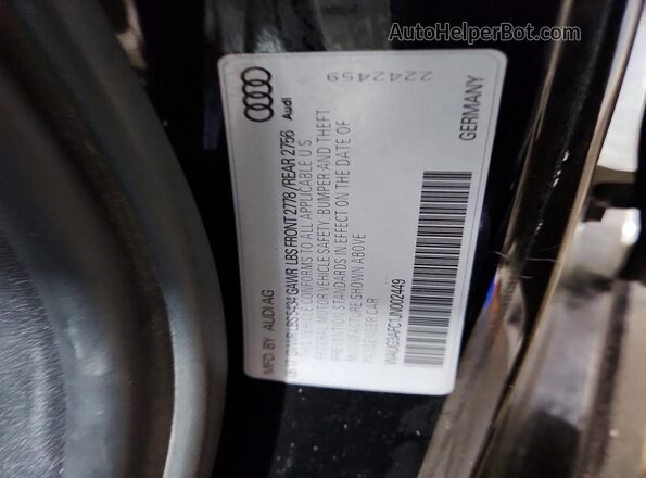 WAUG3AFC1JN002449 2018 AUDI A6 Black Շարժիչի բաժամունքի տեսք