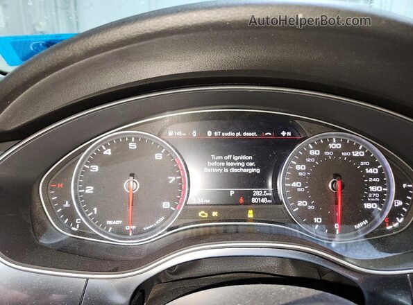 WAUG3AFC1JN002449 2018 AUDI A6 Black Սարքավորումների վահանակի տեսք