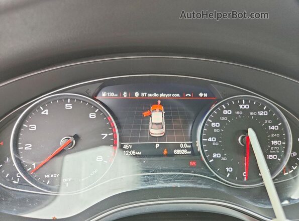 WAUG3AFC2JN005246 2018 AUDI A6 Black Instrument cluster view