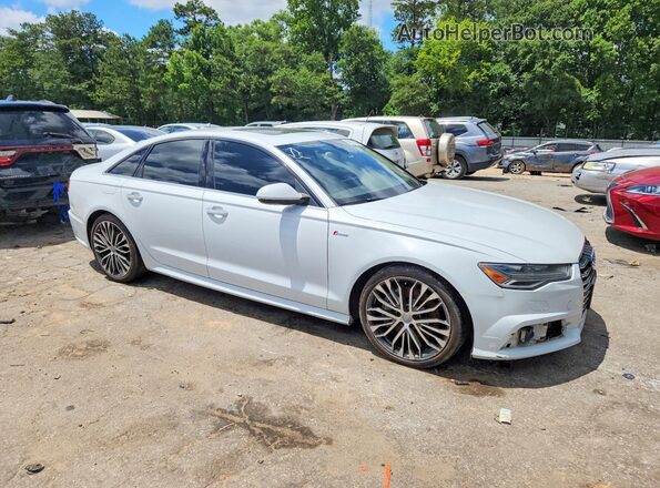 WAUG3AFC2JN016974 2018 AUDI A6 White Front right