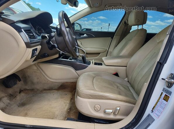 WAUG3AFC2JN016974 2018 AUDI A6 White Front interior view