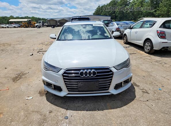 WAUG3AFC2JN016974 2018 AUDI A6 White Front view