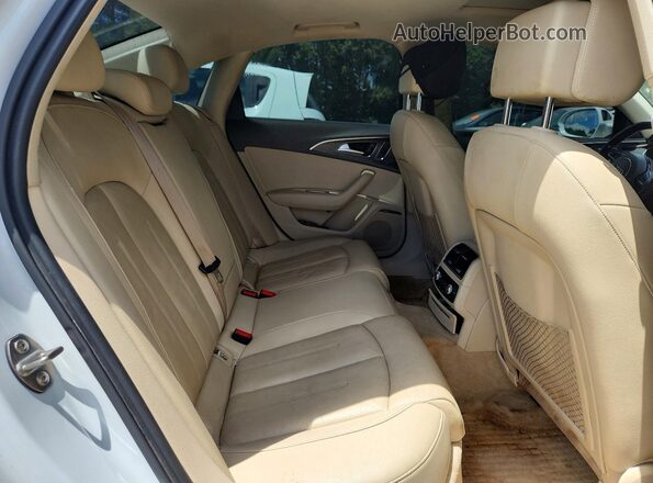 WAUG3AFC2JN016974 2018 AUDI A6 White Rear seats view