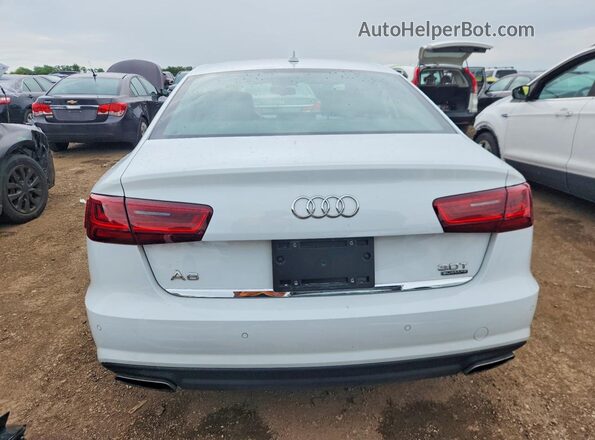 WAUG3AFC5JN002583 2018 AUDI A6 White Widok z tyłu