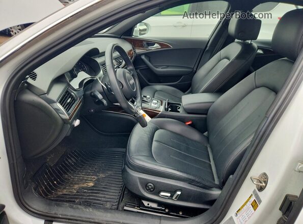 WAUG3AFC5JN002583 2018 AUDI A6 White Widok wnętrza z przodu