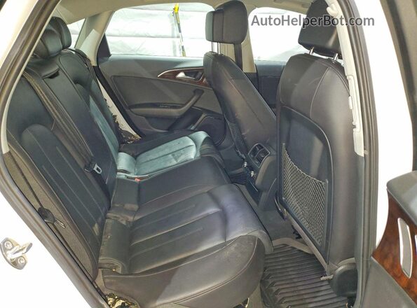 WAUG3AFC5JN037401 2018 AUDI A6 White Widok tylnych siedzeń