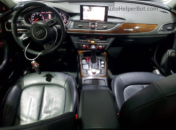 WAUG3AFC5JN037401 2018 AUDI A6 White Widok deski rozdzielczej